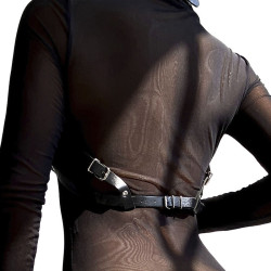 Subblime - Harnais Poitrine En Cuir Noir Taille Unique